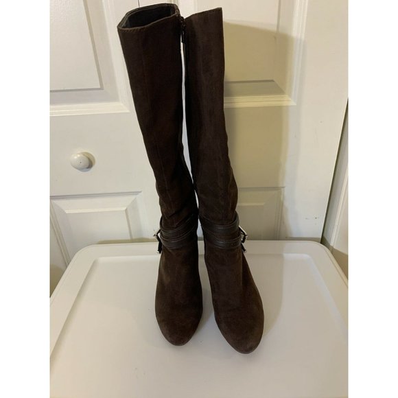 ANTONIO MELANI BOOTS BROWN LEATHER ZIPPER SIZE 7.5 M US WOMEN'S - Picture 3 of 12